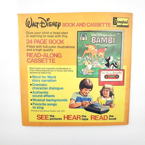 Vtg Walt Disney Three Little Pigs 24 Page Read Along Book NO Tape 16DC - Picture 4 of 4